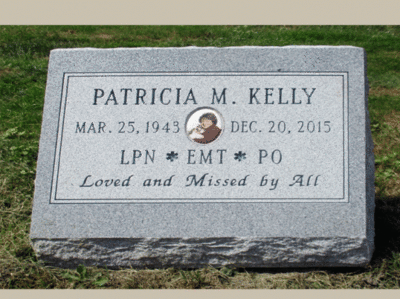 Slant Monument with Photo